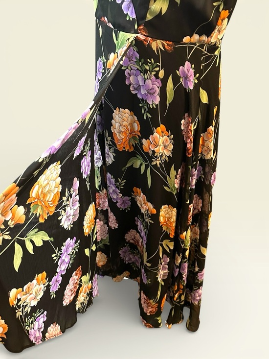 🌻 Calvin Klein Sleeveless Floral High-Low Dress #500 - Picture 10 of 14